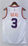 NBA Men 2024 Phoenix Suns White #3 BEAL Jersey High Quality Name and Number Print