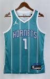NBA Men 2023 Charlotte Hornets Green #1 BALL Jersey High Quality Name and Number Print