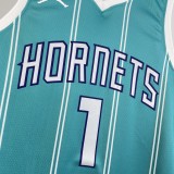 NBA Men 2023 Charlotte Hornets Green #1 BALL Jersey High Quality Name and Number Print