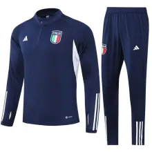 23/24 Italy Kids Dark Blue Sweater Tracksuit Thai Quality