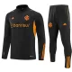 23/24 Internacional Kids Black Sweater Tracksuit with Sponsor Thai Quality