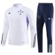 23/24 Cruzeiro Kids White Sweater Tracksuit  Thai Quality