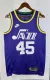 NBA 2024 Men Utah Jazz Purple #45 MITCHELL Jersey High Quality Name and Number Print