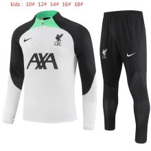 23/24 Liverpool Kids Light Grey Sweater Tracksuit Thai Quality