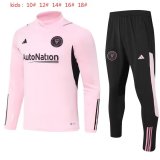 23/24 Inter Miami Kids Pink Sweater Tracksuit Thai Quality