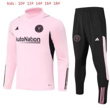 23/24 Inter Miami Kids Pink Sweater Tracksuit Thai Quality