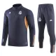 23/24 Real Madrid Kids Dark Blue Sweater Tracksuit Thai Quality