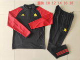 23/24 Roma Kids Black Sweater Tracksuit Thai Quality