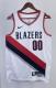NBA 2023 Portland Trail Blazers White #00 HENDERSON Jersey High Quality Name and Number Print