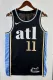 NBA Men 2024 Atlanta Hawks Black City Edition #11 YOUNG Jersey High Quality Name and Number Print