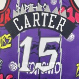 NBA Men Season 1998-99 Toronto Raptors Retro Purple #15 CARTER Swingman Jersey