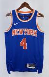 NBA Men 2023 New York Knicks Blue #4 ROSE Jersey High Quality Name and Number Print