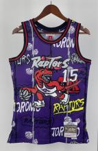 NBA Men Season 1998-99 Toronto Raptors Retro Purple #15 CARTER Swingman Jersey