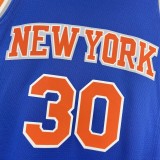 NBA Men 2023 New York Knicks Blue #30 RANDLE Jersey High Quality Name and Number Print