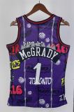 NBA Men Season 1998-99 Toronto Raptors Retro Purple #1 McGRADY Swingman Jersey