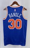 NBA Men 2023 New York Knicks Blue #30 RANDLE Jersey High Quality Name and Number Print