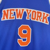 NBA Men 2023 New York Knicks Blue #9 BARRETT Jersey High Quality Name and Number Print