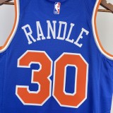 NBA Men 2023 New York Knicks Blue #30 RANDLE Jersey High Quality Name and Number Print