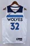 NBA Men 2023 Minnesota Timberwolves White #32 TOWNS Jersey High Quality Name and Number Print