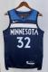 NBA Men 2023 Minnesota Timberwolves Blue #32 TOWNS Jersey High Quality Name and Number Print