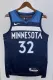 NBA Men 2023 Minnesota Timberwolves Blue #32 TOWNS Jersey High Quality Name and Number Print