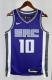 NBA Men 2023 Sacramento Kings Purple #10 SABONIS Jersey High Quality Name and Number Print