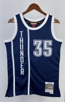 NBA New 15-16 Men Oklahoma City Thunder Dark Blue #35 DURANT Swingman Jersey
