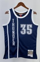 NBA New 15-16 Men Oklahoma City Thunder Dark Blue #35 DURANT Swingman Jersey