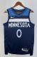 NBA Men 2023 Minnesota Timberwolves Blue #0 RUSSELL Jersey High Quality Name and Number Print