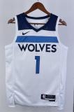 NBA Men 2023 Minnesota Timberwolves White #1 ANDERSON Jersey High Quality Name and Number Print