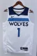 NBA Men 2023 Minnesota Timberwolves White #1 ANDERSON Jersey High Quality Name and Number Print