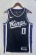 NBA Men 2024 Sacramento Kings Black #0 MONK Jersey High Quality Name and Number Print