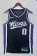NBA Men 2024 Sacramento Kings Black #0 MONK Jersey High Quality Name and Number Print