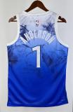NBA Men 2024 Minnesota Timberwolves City Edition Blue #1 ANDERSON Jersey High Quality Name and Number Print