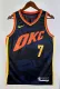 NBA Men 2024 Oklahoma City Thunder City Edition Dark Blue #7 HOLMGREN Jersey High Quality Name and Number Print