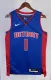 NBA Season 2023 Detroit Pistons Blue #1 IVERSON Jersey High Quality Name and Number Print