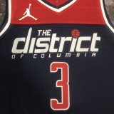 NBA Men 2023 Washington Wizards with Jordan Logo Dark Blue #3 BEAL Jersey High Quality Name and Number Print