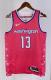 NBA Men Season 2023 Washington Wizards Pink #13 POOLE Jersey High Quality Name and Number Print