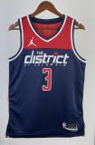 NBA Men 2023 Washington Wizards with Jordan Logo Dark Blue #3 BEAL Jersey High Quality Name and Number Print