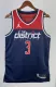 NBA Men 2023 Washington Wizards with Jordan Logo Dark Blue #3 BEAL Jersey High Quality Name and Number Print