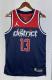 NBA Men 2023 Washington Wizards with Jordan Logo Dark Blue #13 POOLE Jersey High Quality Name and Number Print