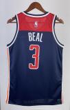 NBA Men 2023 Washington Wizards with Jordan Logo Dark Blue #3 BEAL Jersey High Quality Name and Number Print