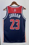 NBA Men 2023 Washington Wizards with Jordan Logo Dark Blue #23 JORDAN Jersey High Quality Name and Number Print