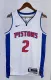 NBA Season 2023 Detroit Pistons White #2 CUNNINGHAM Jersey High Quality Name and Number Print