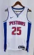 NBA Season 2023 Detroit Pistons White #25 ROSE Jersey High Quality Name and Number Print