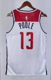 NBA Men 2023 Washington Wizards White #13 POOLE Jersey High Quality Name and Number Print