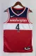 NBA Men 2023 Washington Wizards Red #4 WESTBROOK Jersey High Quality Name and Number Print