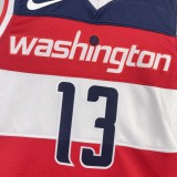 NBA Men 2023 Washington Wizards Red #13 POOLE Jersey High Quality Name and Number Print