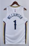 NBA Men 2022/23 New Orleans Pelicans White #1 WILLIAMSON Jersey High Quality Name and Number Print