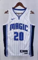 NBA Season 2023 Orlando Magic White #20 FULTZ Jersey High Quality Name and Number Print